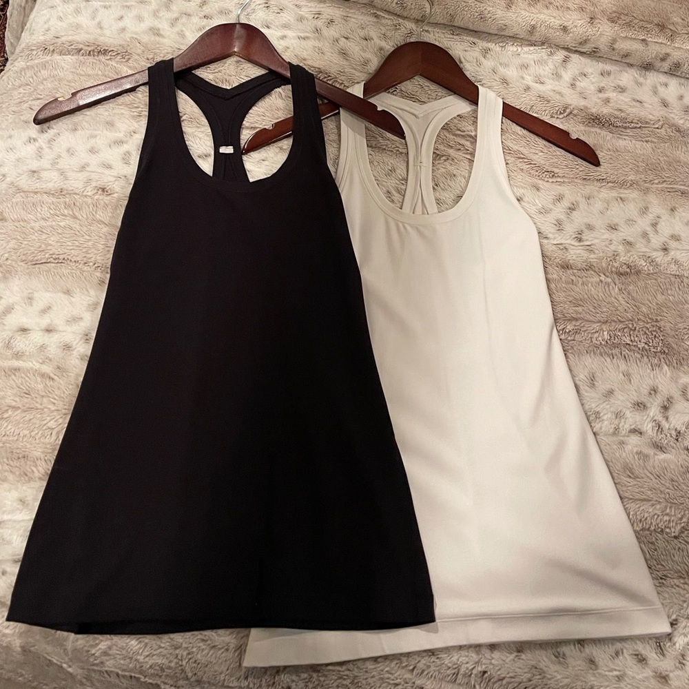 Lululemon fitted tanks. Nulu fabric
